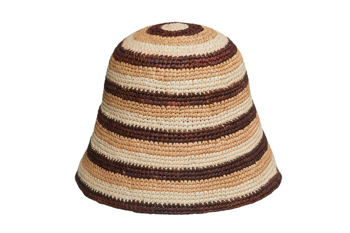 Caro Hat W. Neck Shade in Dust Toquilla Straw | Clyde L