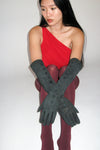 Moonlight Gloves in Black Heart Lambskin - CLYDE