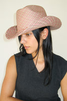 Rider Hat in Pink Plait - CLYDE