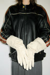 Gauntlet Gloves in Crema Lambskin - CLYDE