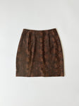 Velvety Brown Skirt - CLYDE