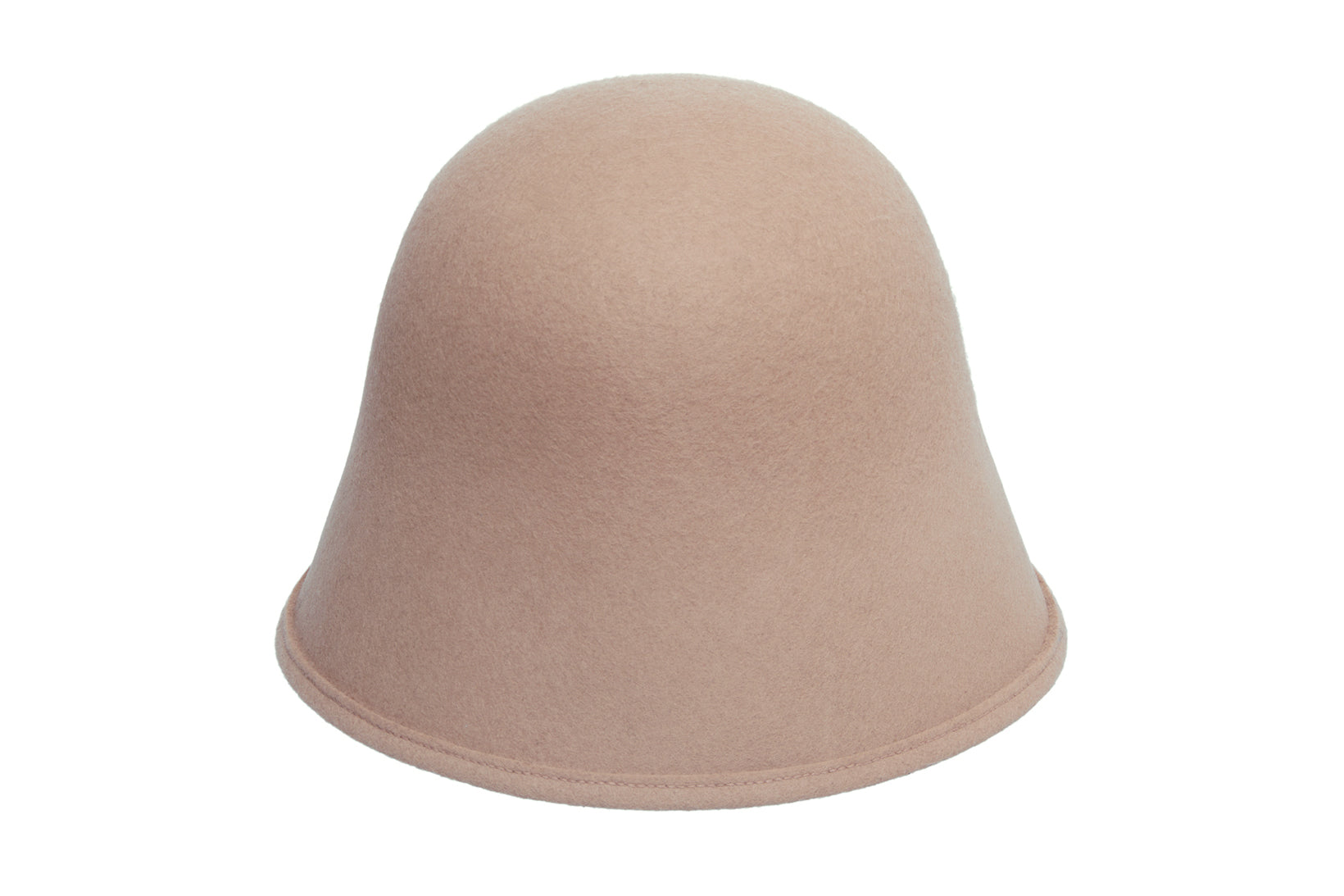 Crown Hat in Taupe Wool - CLYDE