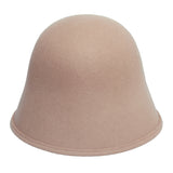 Crown Hat in Taupe Wool - CLYDE
