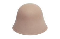 Crown Hat in Taupe Wool