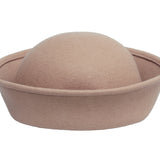 Crown Hat in Taupe Wool - CLYDE