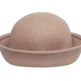 Crown Hat in Taupe Wool - CLYDE