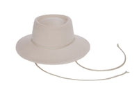 Telescope Hat w. Drawstring in Alabaster Wool - CLYDE