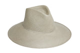 Caro Hat in Concrete Toquilla Straw - CLYDE