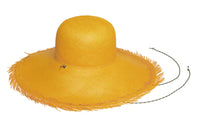 Swan Hat in Sunflower Toquilla Straw - 1 left - CLYDE