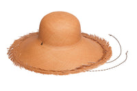 Swan Hat in Terra Toquilla Straw - 2 left - CLYDE