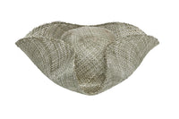 Tricorn Hat in Grey Iridescent Parisisal Straw - CLYDE