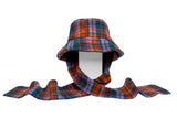 Scarved Bucket Hat in Hot Plaid - 1 left - CLYDE