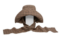 Mala Hat in Brown Tartan Wool - CLYDE