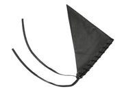 Whipstitch Lambskin Handkerchief in Black - CLYDE