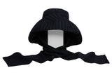 Mala Hat in Charcoal Pinstripe Wool - CLYDE