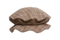 Romantix Hat in Brown Tartan Wool - 1 left - CLYDE