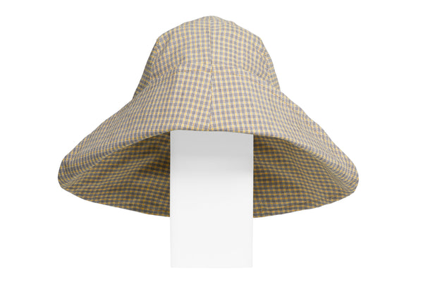 Iona Hat in Yellow Check - 2 left - CLYDE