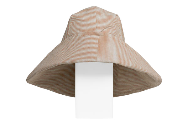 Iona Hat in Brown Stripe - 2 left - CLYDE