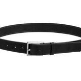 Solid Belt in Black Leather - CLYDE