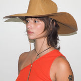 Ange Hat in Tiger Eye