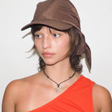 Brim Scarf in Brown