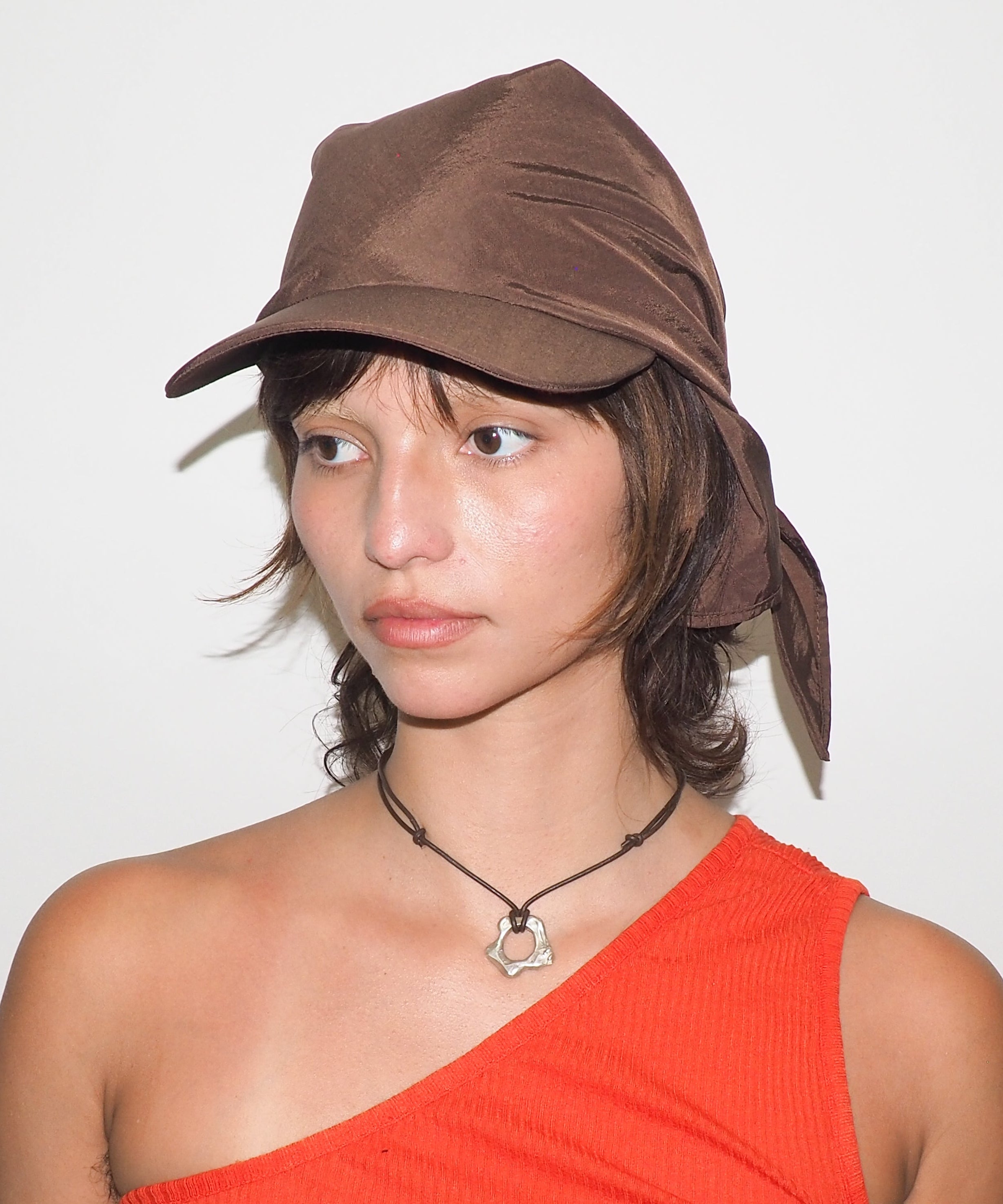 Brim Scarf in Brown - CLYDE