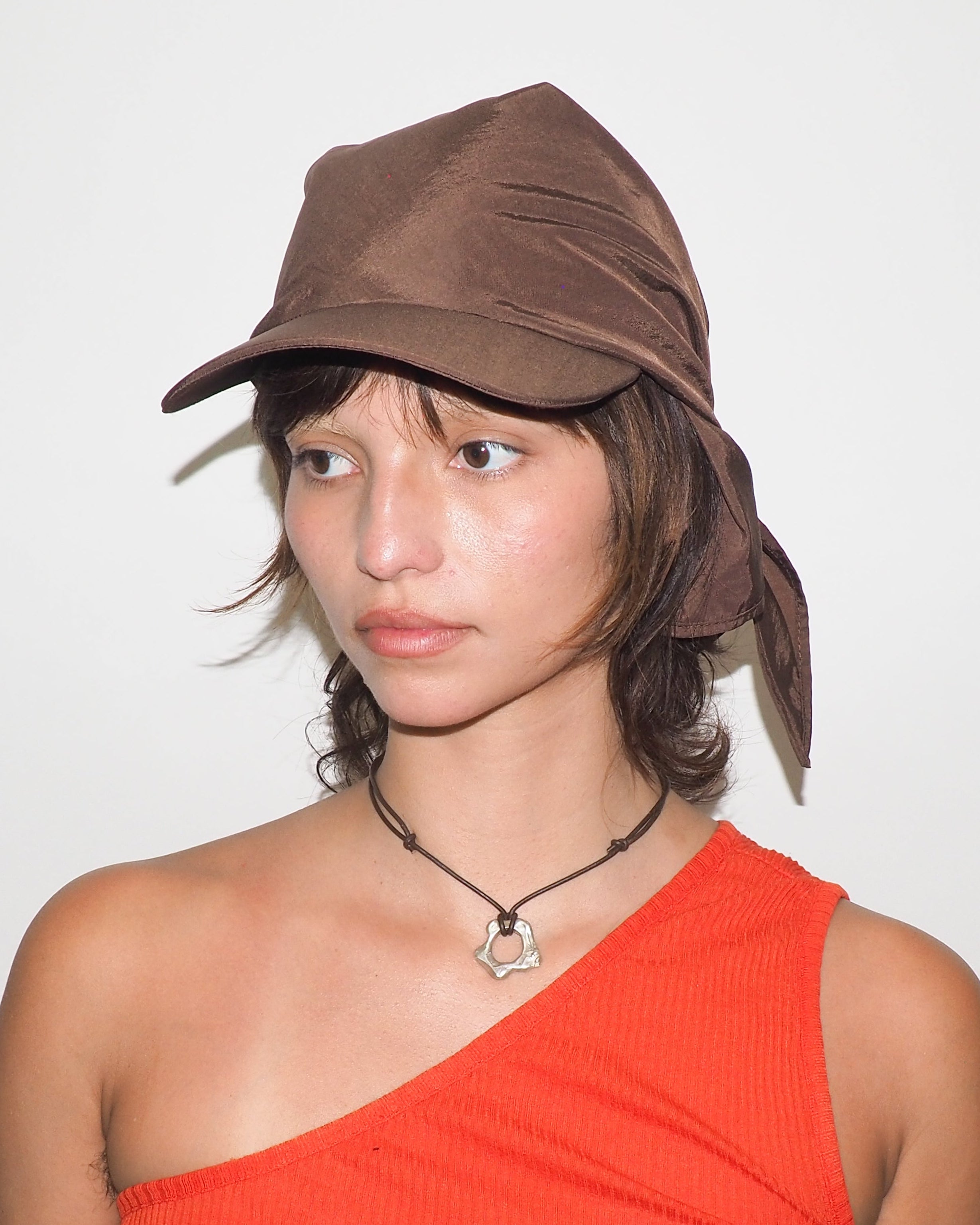 Brim Scarf in Brown - CLYDE