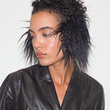 Ear Muffs in Black Faux Yak - CLYDE