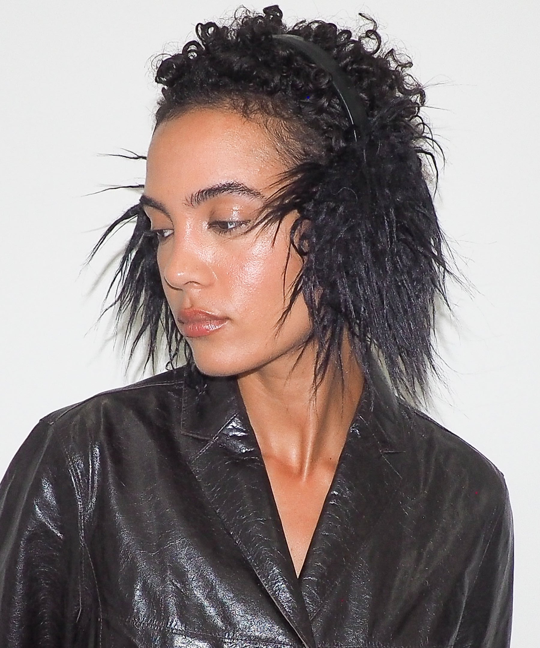 Ear Muffs in Black Faux Yak - CLYDE