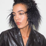 Ear Muffs in Black Faux Yak - CLYDE