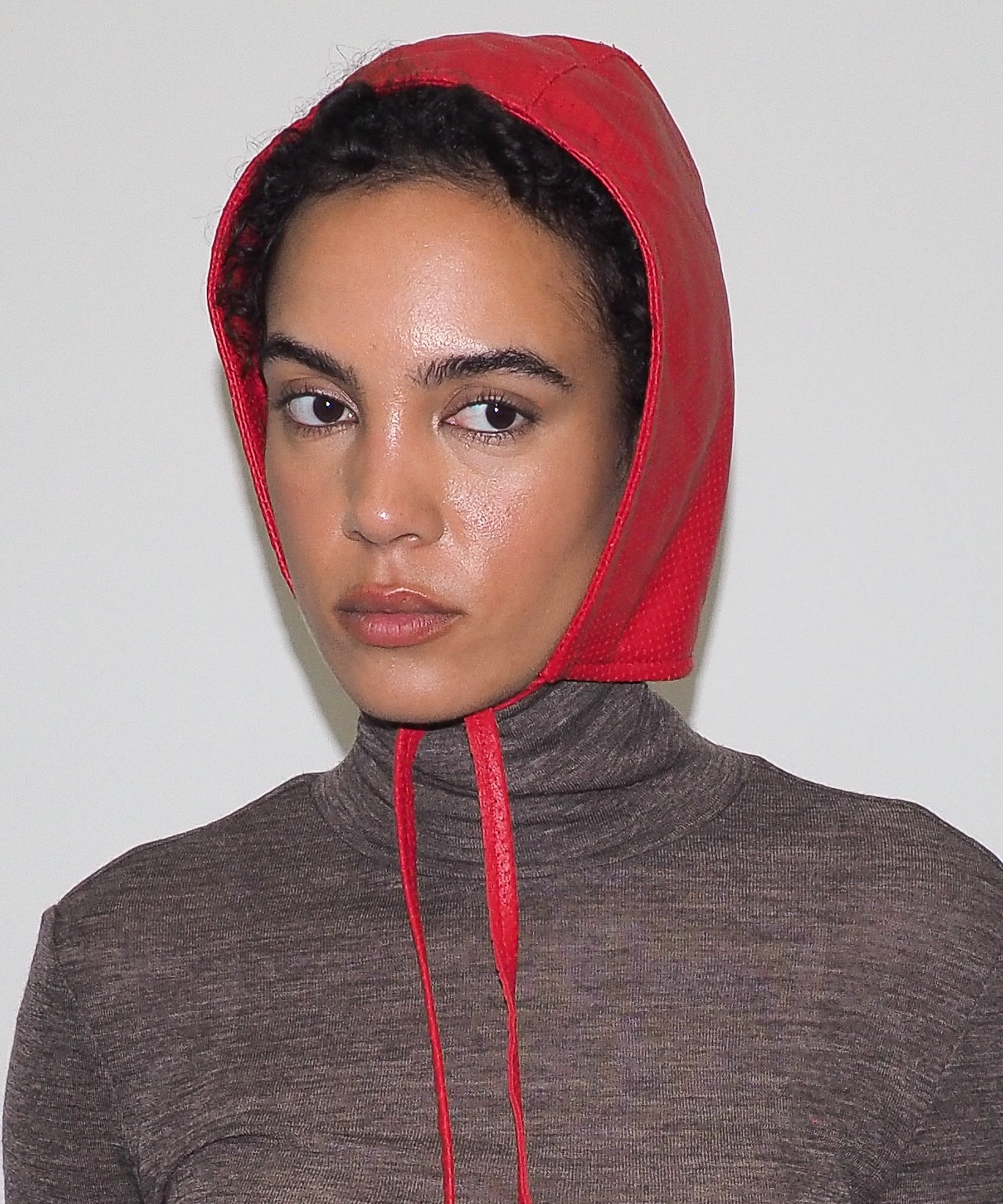 Volo Hat in Perforated Racer Red Lambskin - CLYDE