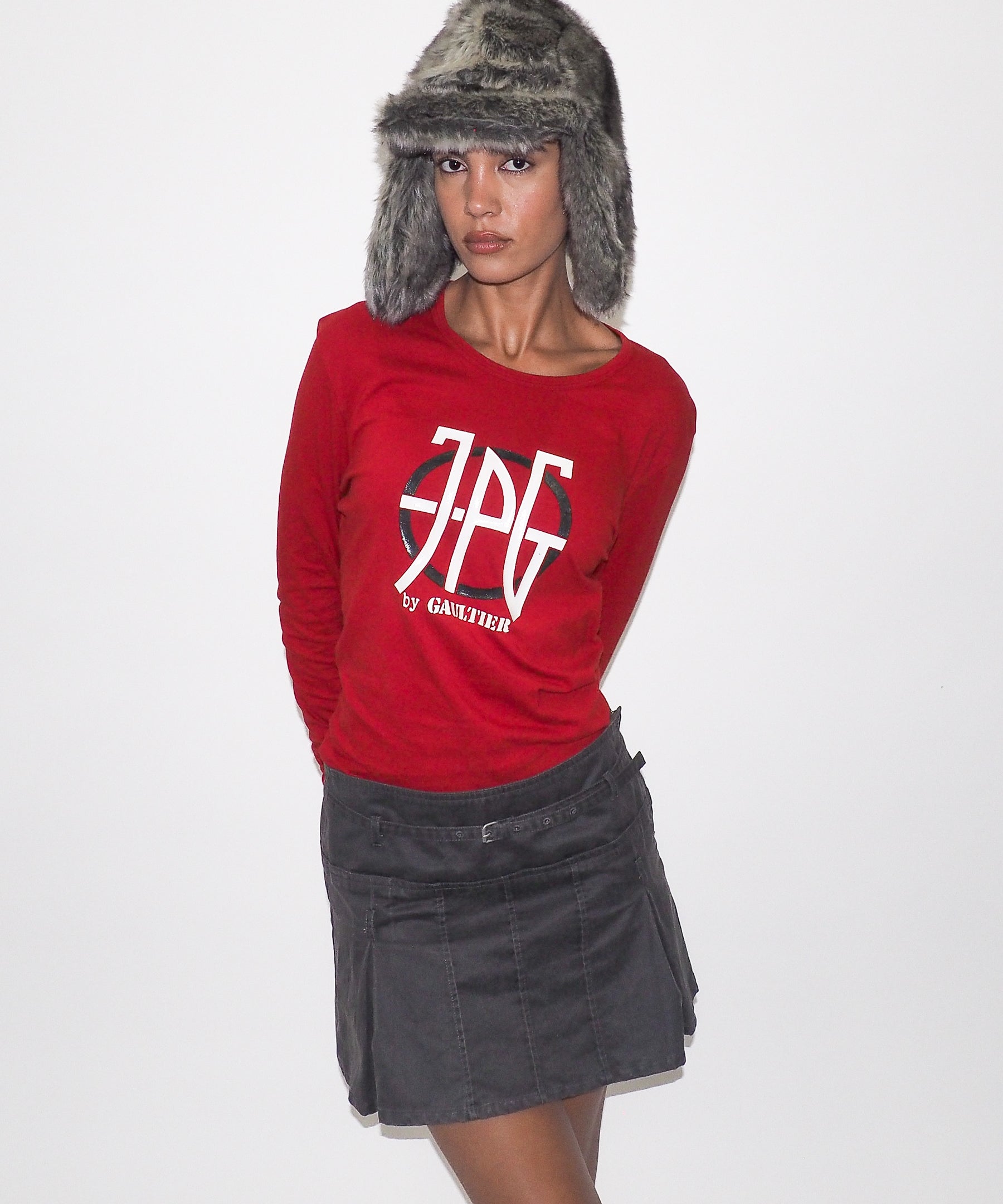 Ice Hat in Grey Faux Chinchilla - CLYDE