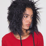 Creature Hat in Black Faux Yak - CLYDE