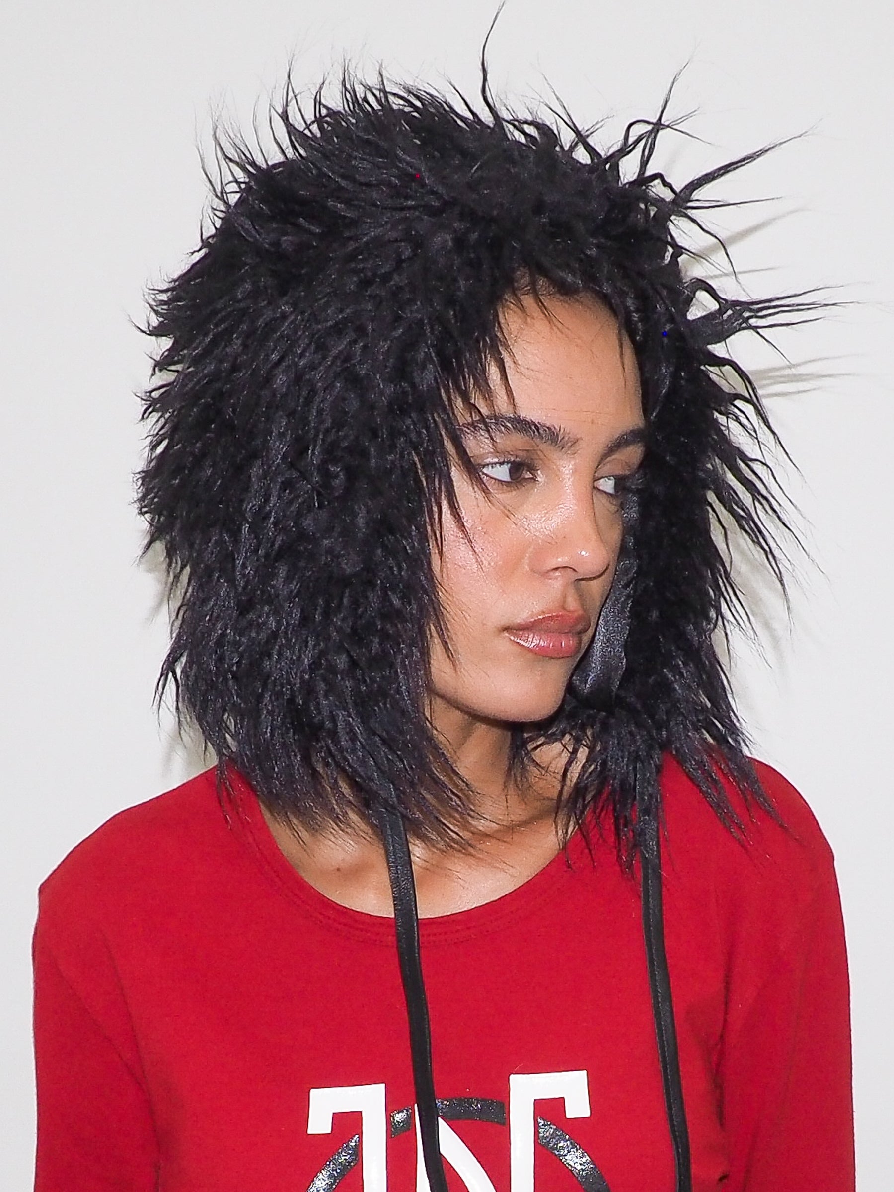 Creature Hat in Black Faux Yak - CLYDE