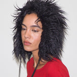 Creature Hat in Black Faux Yak - CLYDE