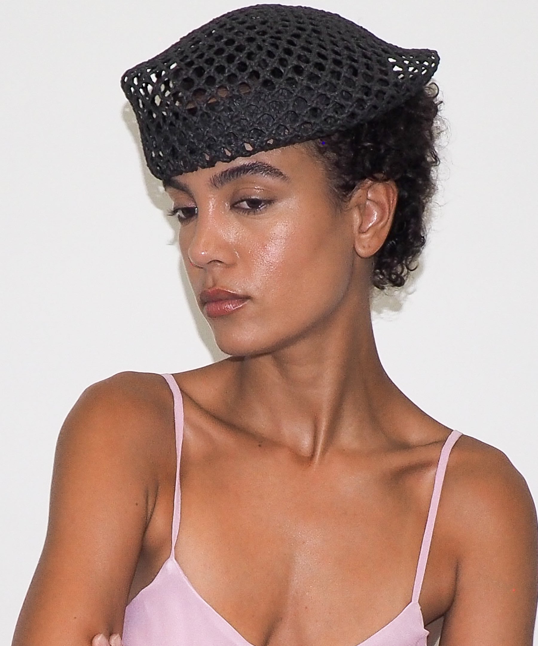 Net Beret in Black - CLYDE