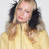 Ear Muffs in Black Faux Yak - CLYDE