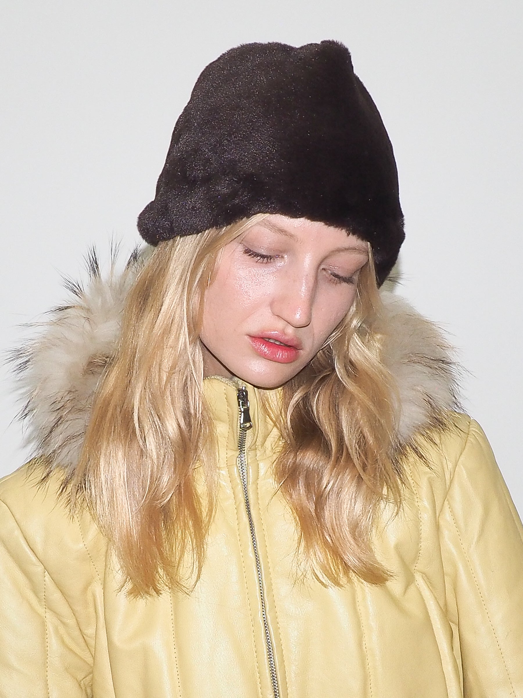 Faux Fur Toque in Mink - CLYDE