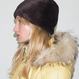 Faux Fur Toque in Mink - CLYDE