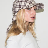 Brim Scarf in Brown & Beige Plaid Flannel - CLYDE