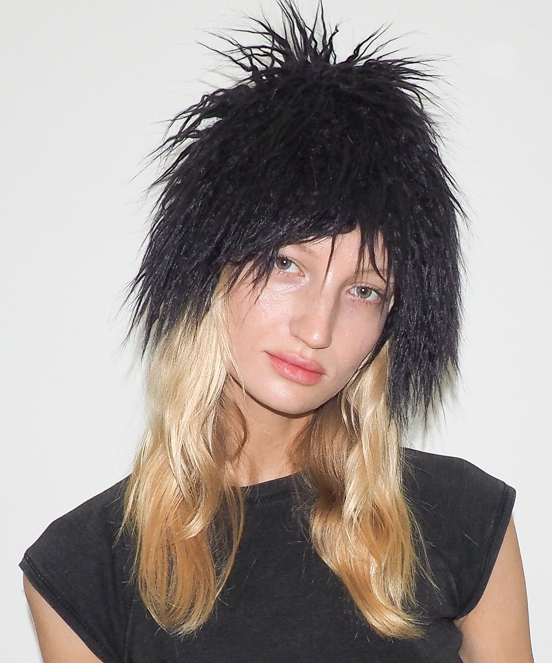 Faux Fur Toque in Black Yak - CLYDE