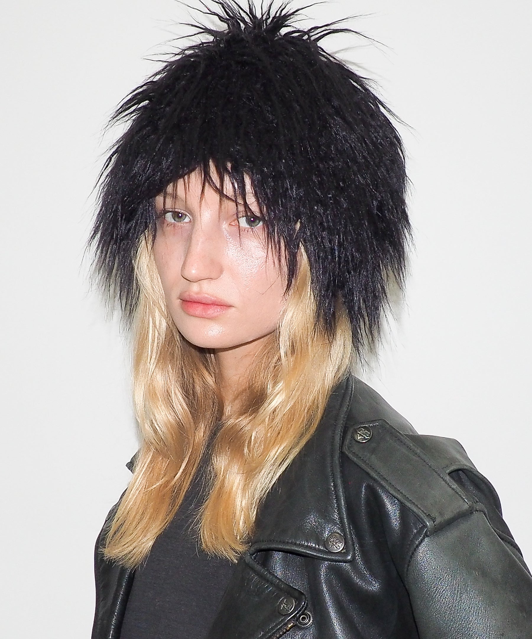 Faux Fur Toque in Black Faux Yak - CLYDE