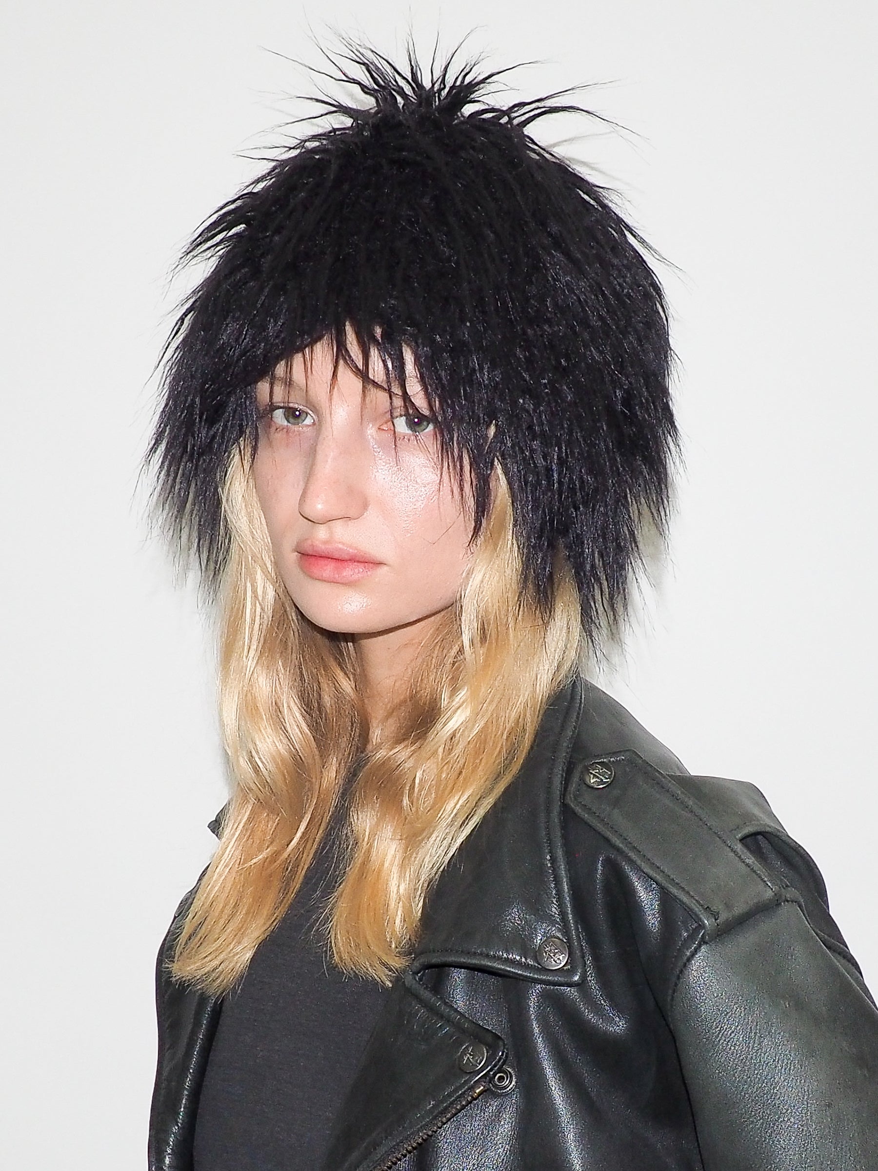 Faux Fur Toque in Black Faux Yak - CLYDE