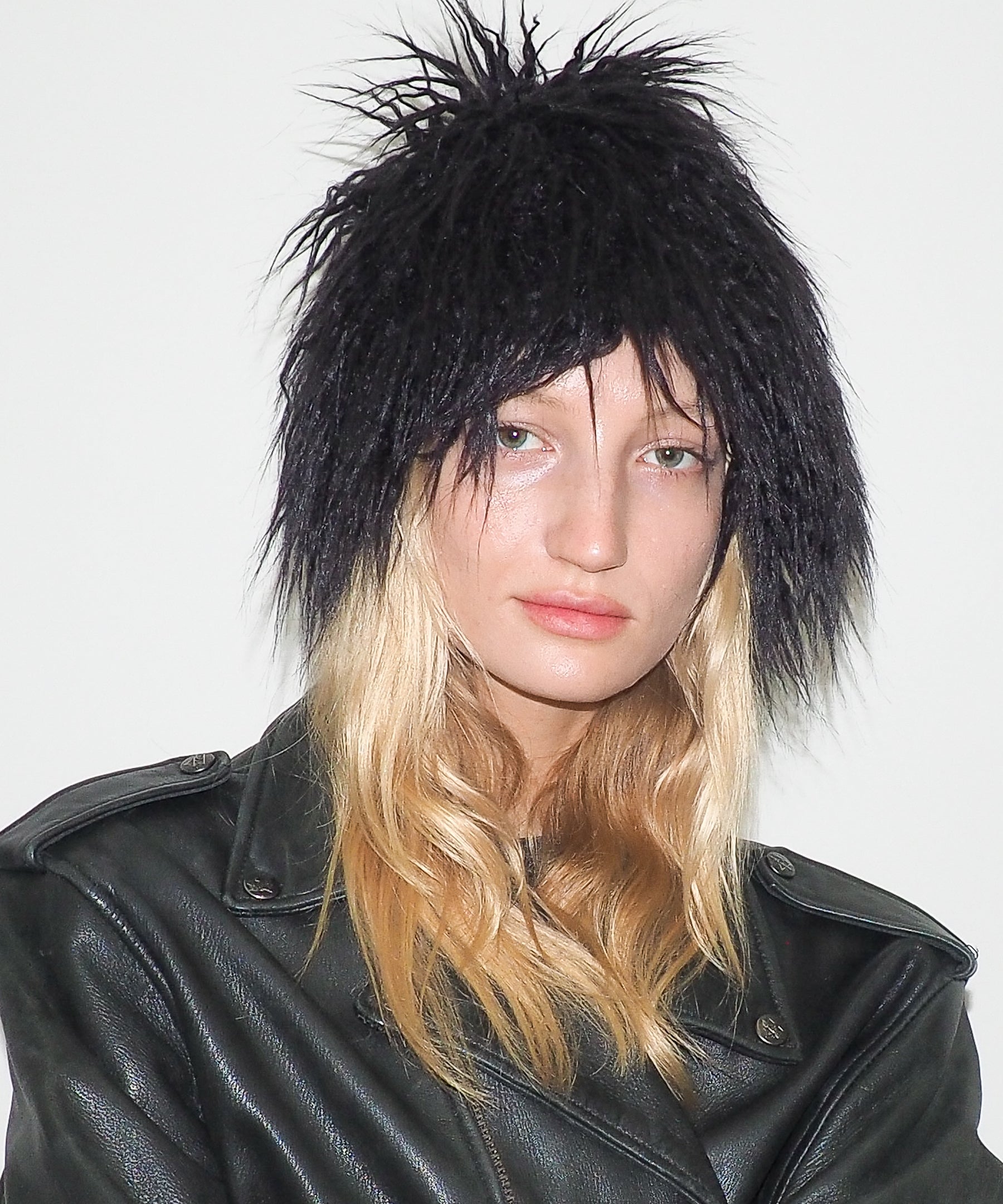 Faux Fur Toque in Black Faux Yak - CLYDE