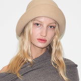 Crown Hat in Camel Wool - CLYDE