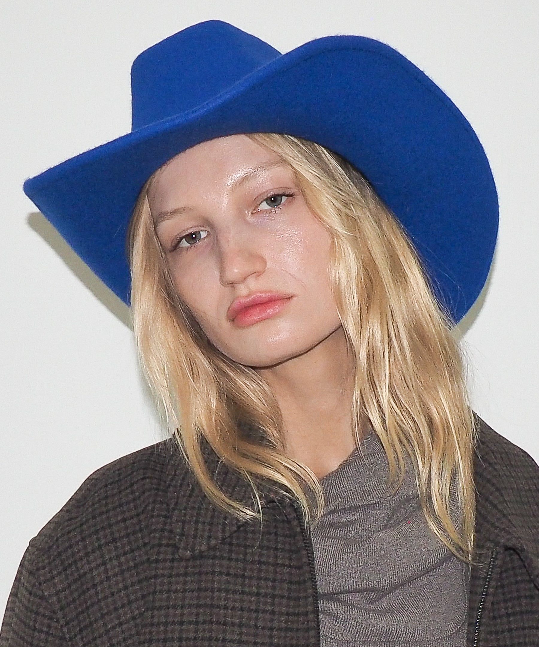 Cowboy Hat in Electric Blue Wool - CLYDE