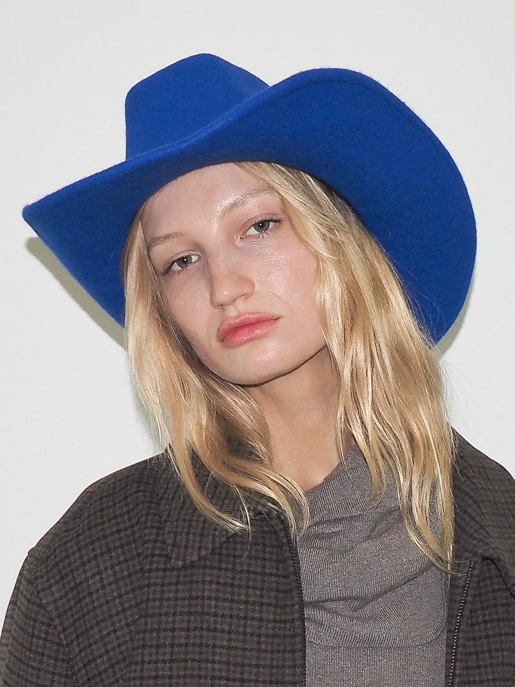 Cowboy Hat in Electric Blue Wool - CLYDE