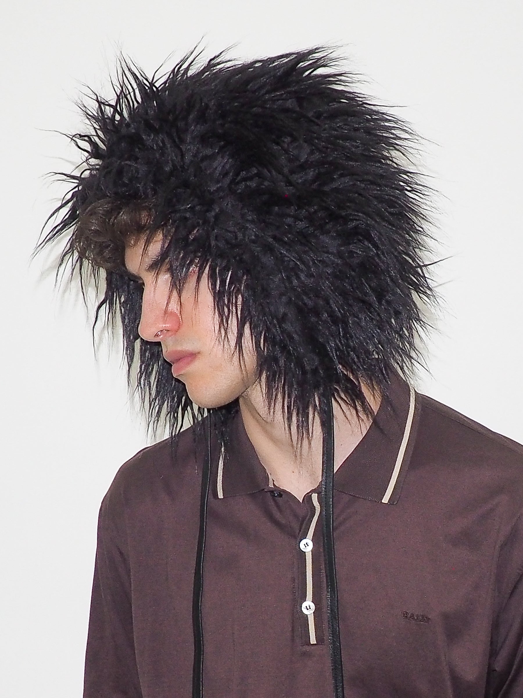 Creature Hat in Black Faux Yak - CLYDE