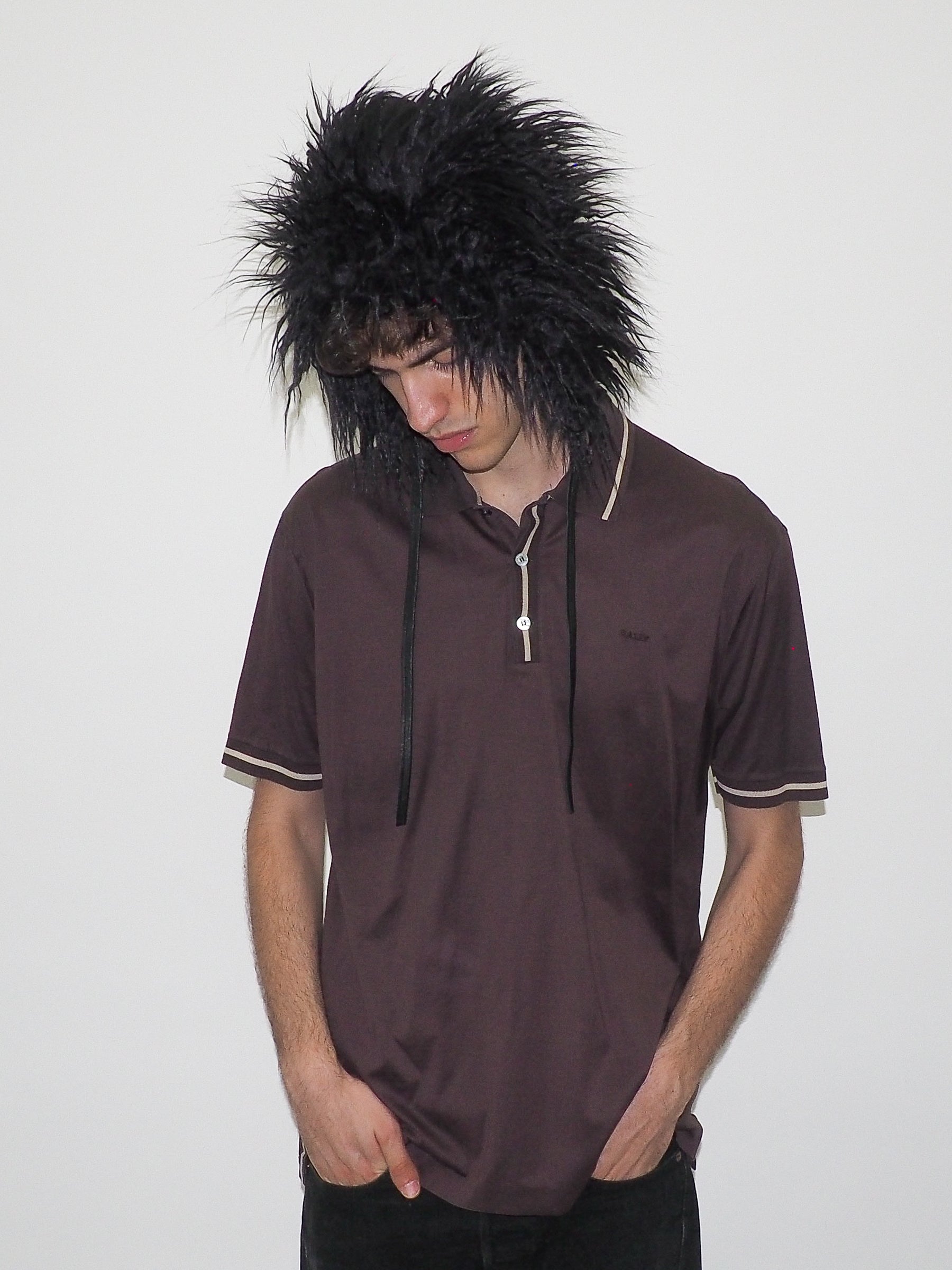 Creature Hat in Black Faux Yak - CLYDE