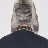 Ice Hat in Grey Faux Chinchilla - CLYDE